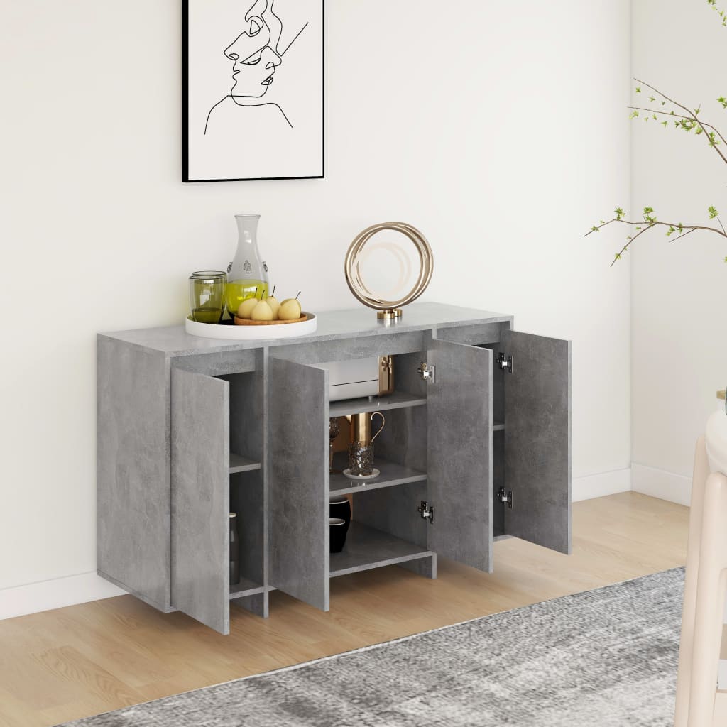 Byrå Betonggrå 120x41x75 cm