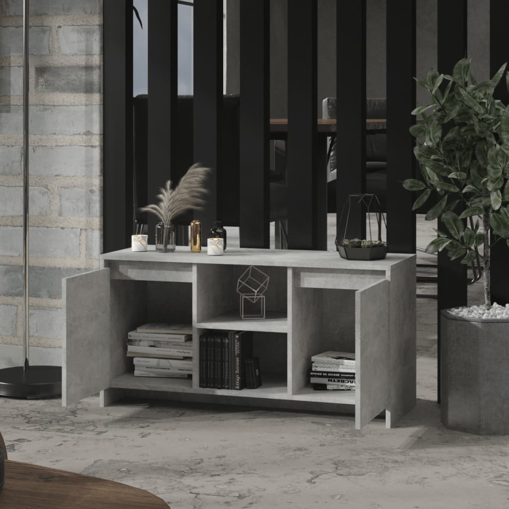 Tv-bänk Betonggrå 102x37,5x52,5 cm