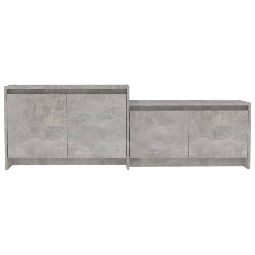 Tv-bänk Betonggrå 146,5x35x50 cm