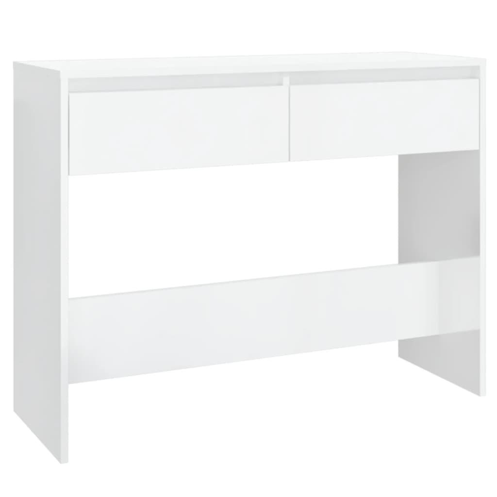 Avlastningsbord Konsollbord Högglans Vit 100x35x76,5 cm