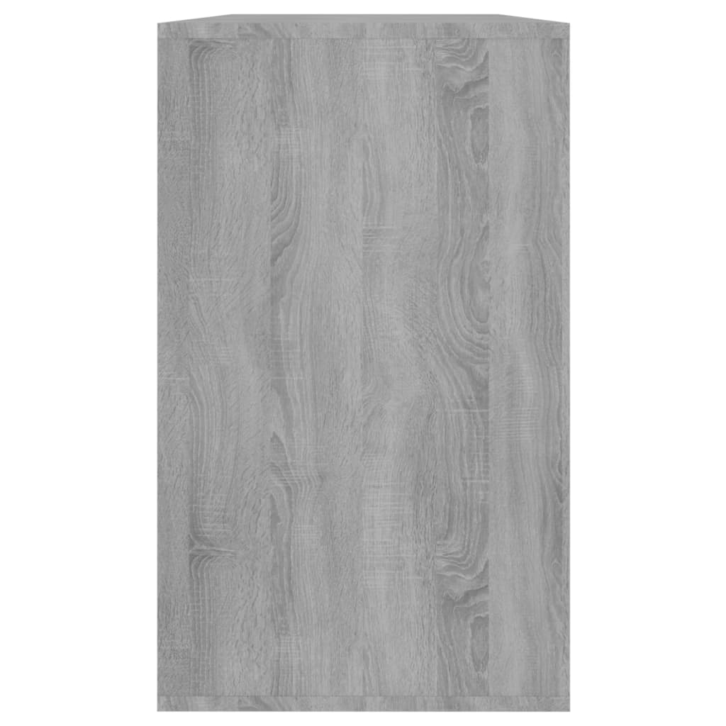 Byrå grå sonoma-ek 120x41x75 cm konstruerat trä