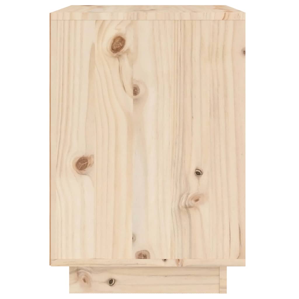 Sängbord 2 st 40x35x50 cm massiv furu