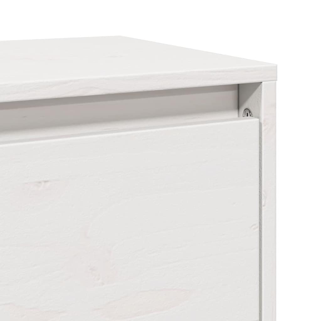 Väggskåp Vit 2 st 80x30x35 cm massiv furu