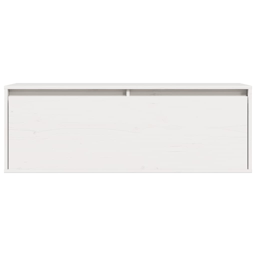 Väggskåp Vit 100x30x35 cm massiv furu