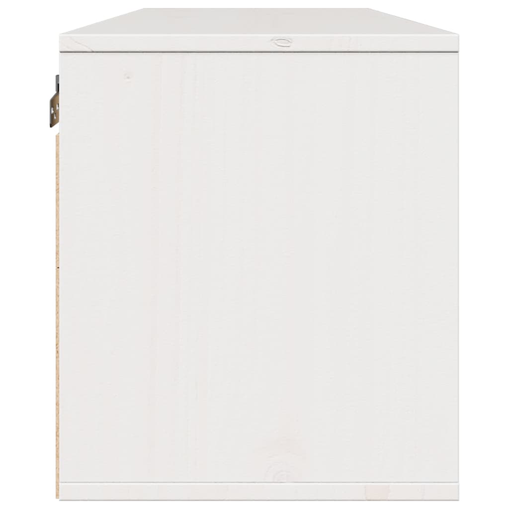 Väggskåp Vit 100x30x35 cm massiv furu