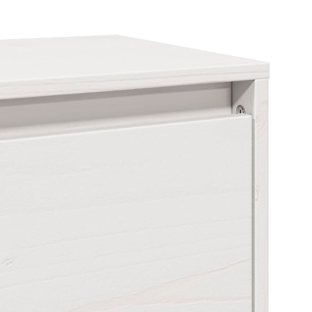 Väggskåp Vit 100x30x35 cm massiv furu