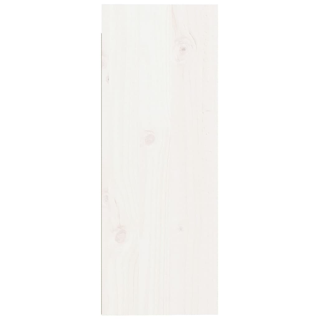 Väggskåp Vit 2 st 30x30x80 cm massiv furu