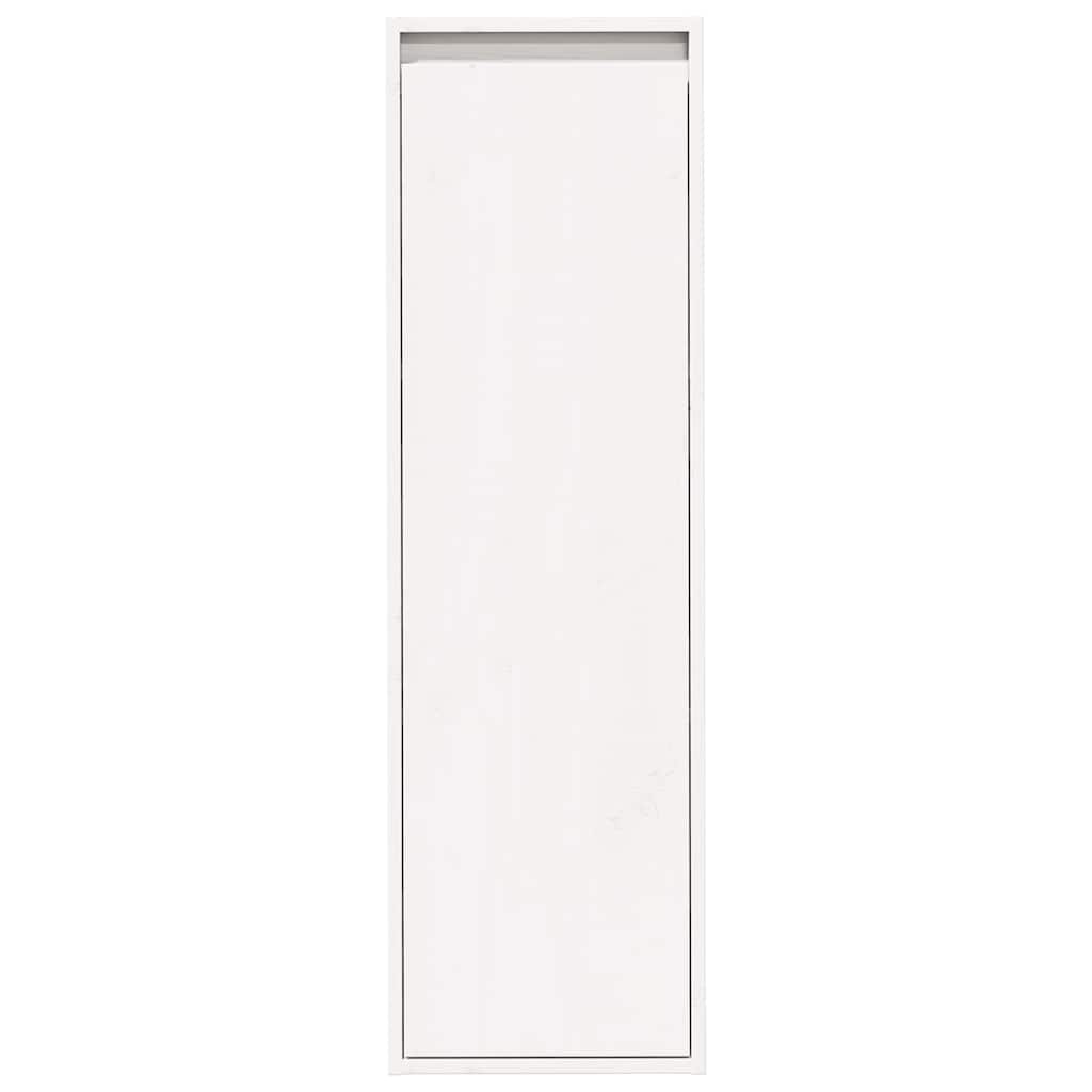 Väggskåp Vit 2 st 30x30x100 cm massiv furu