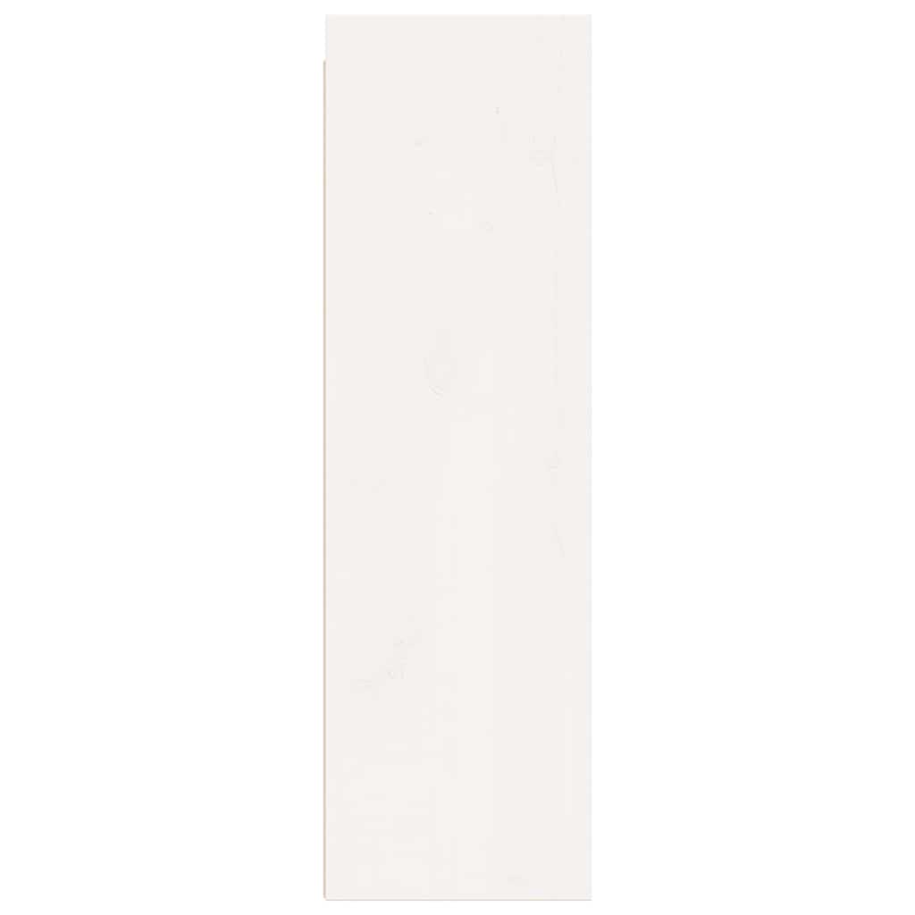 Väggskåp Vit 2 st 30x30x100 cm massiv furu
