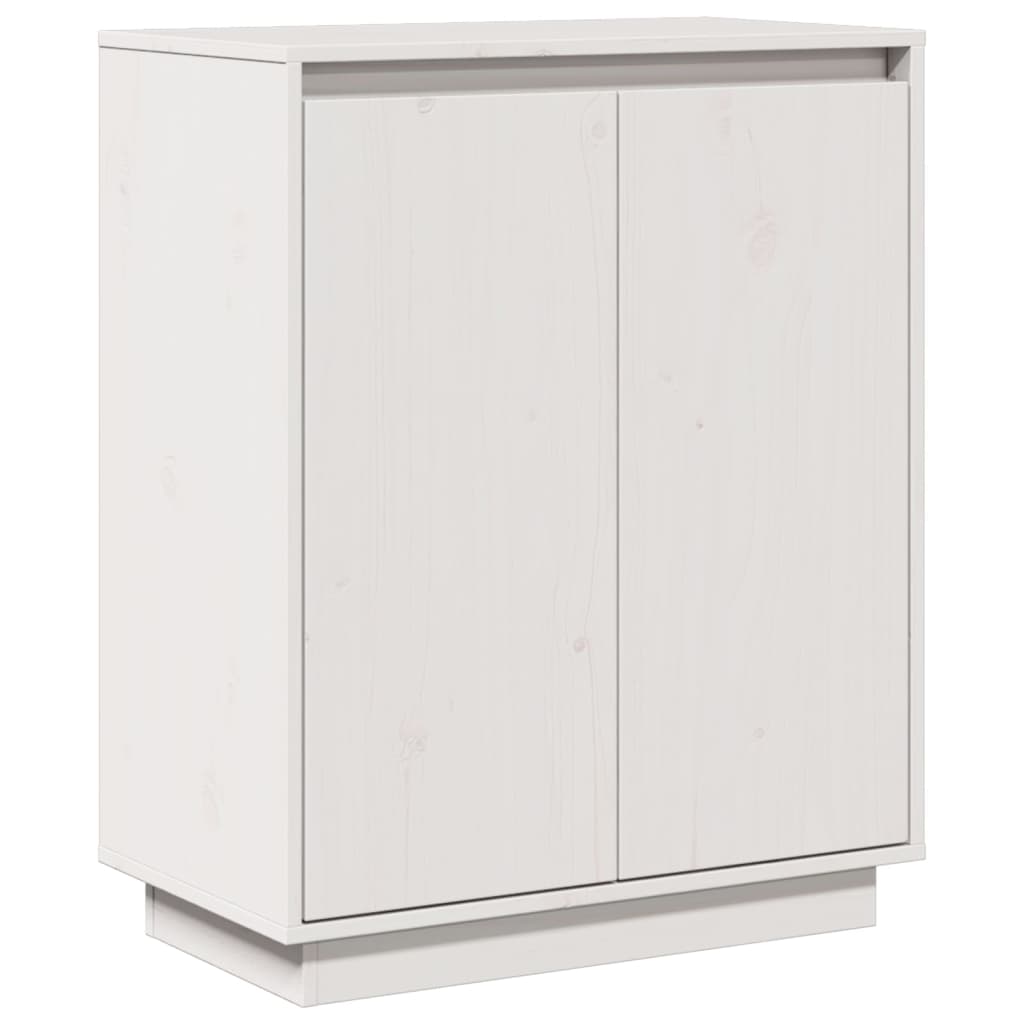 Skänk Vit 60x34x75 cm massiv furu