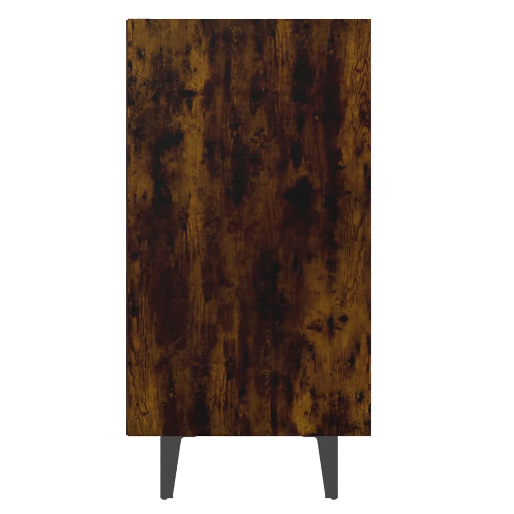Byrå rökfärgad ek 103,5x35x70 cm konstruerat trä