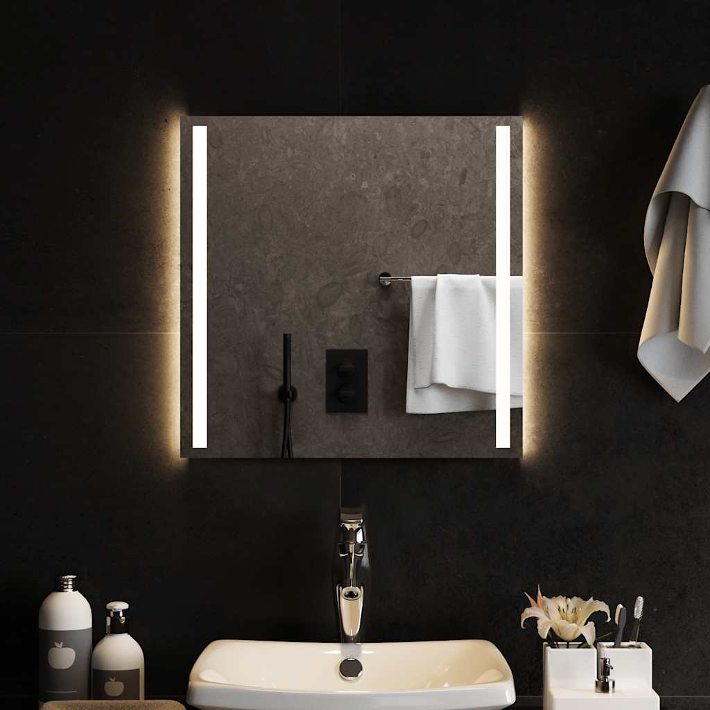 Badrumsspegel LED 50x50 cm