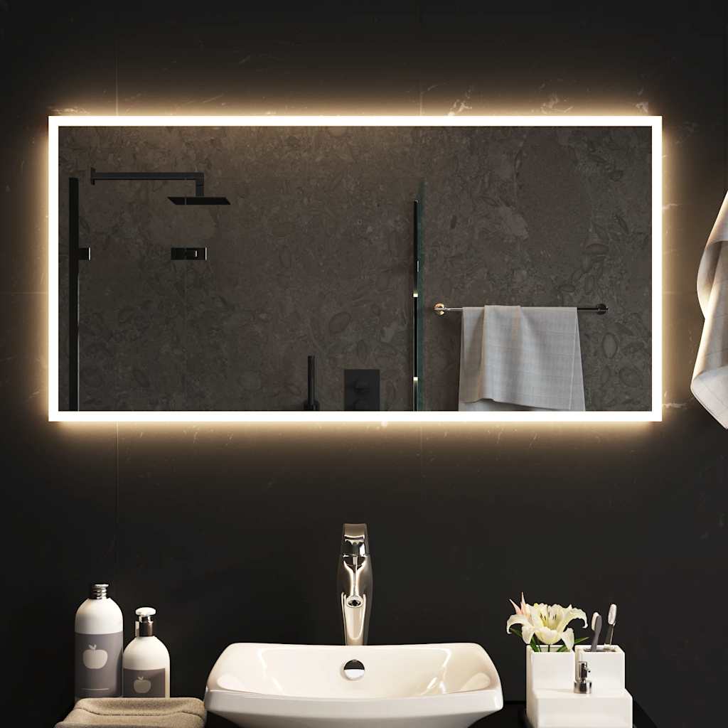 Badrumsspegel LED 100x50 cm