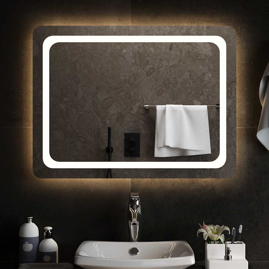 Badrumsspegel LED 80x60 cm