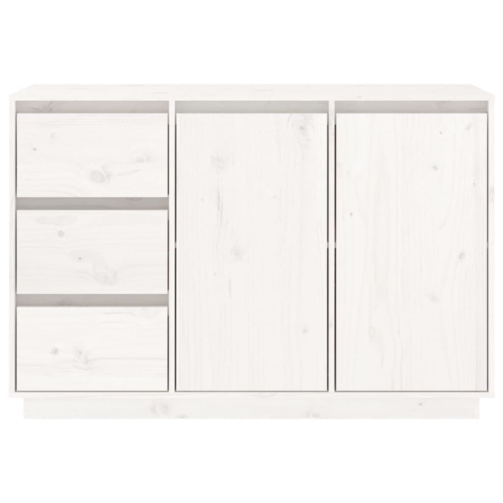 Skänk Vit 111x34x75 cm massiv furu