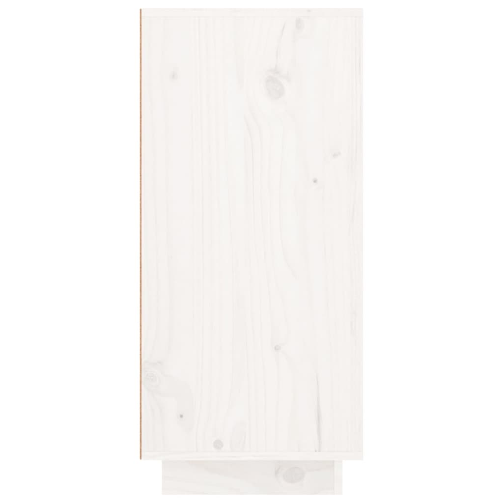 Skänk Vit 111x34x75 cm massiv furu