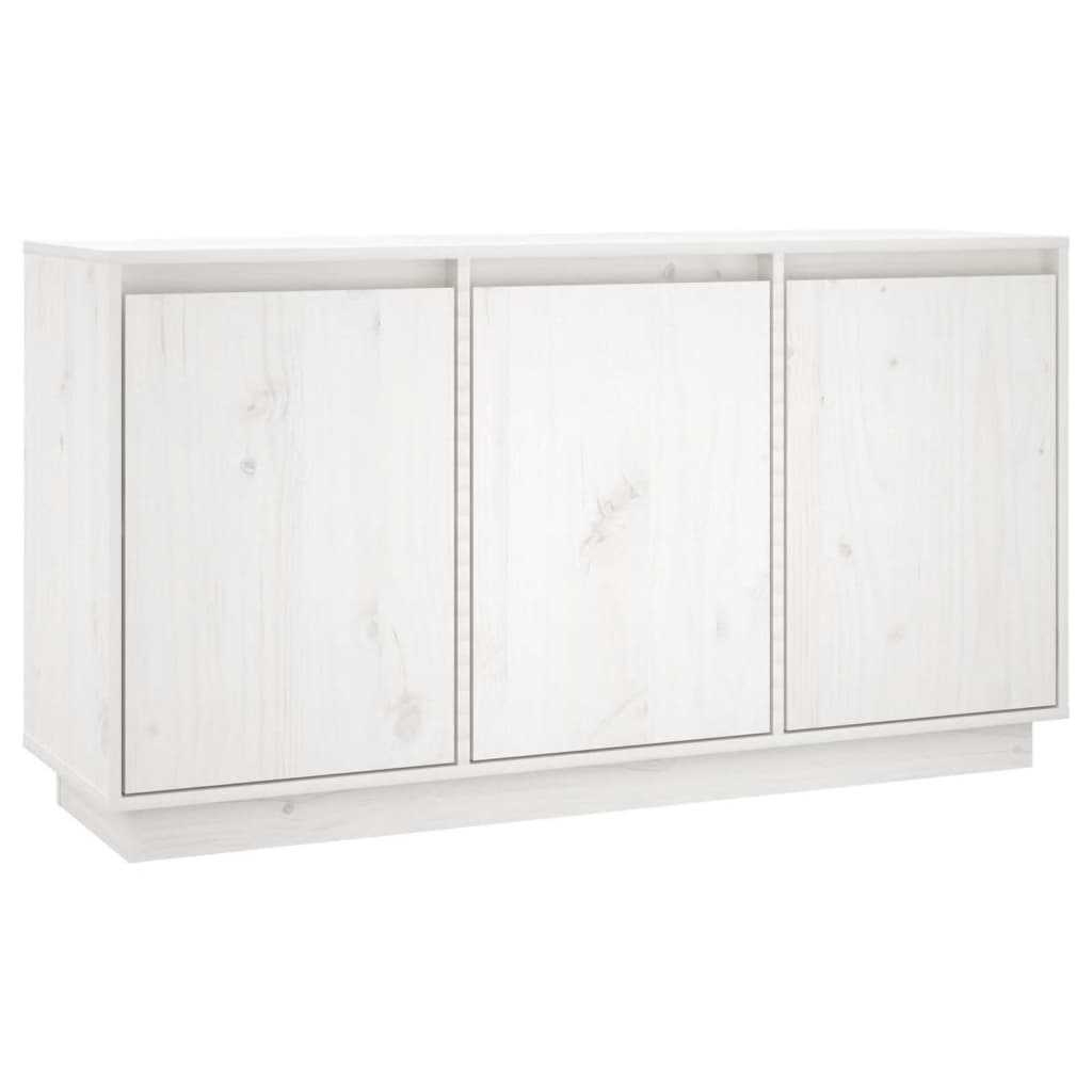 Skänk Vit 111x34x60 cm massiv furu