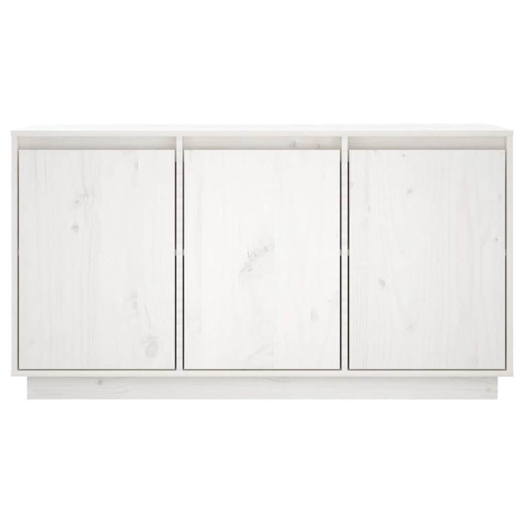 Skänk Vit 111x34x60 cm massiv furu