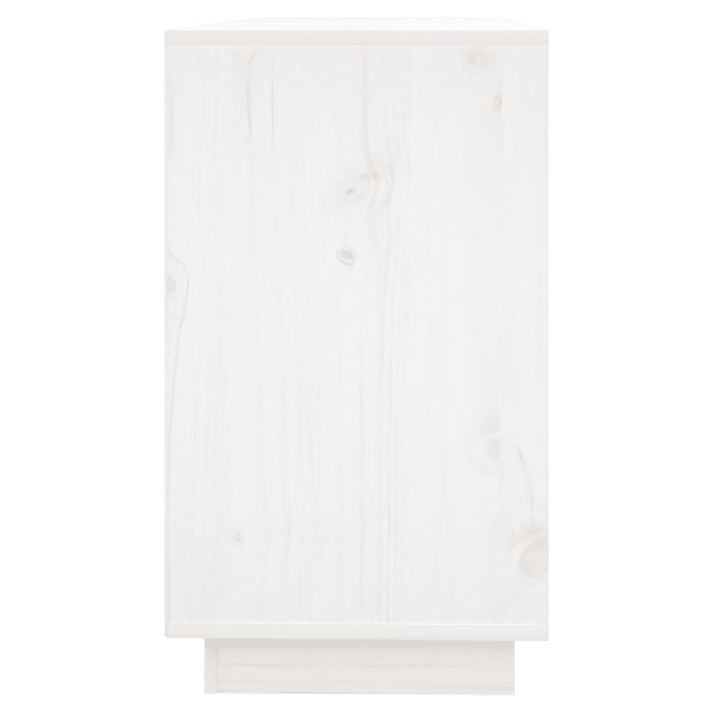 Skänk Vit 111x34x60 cm massiv furu