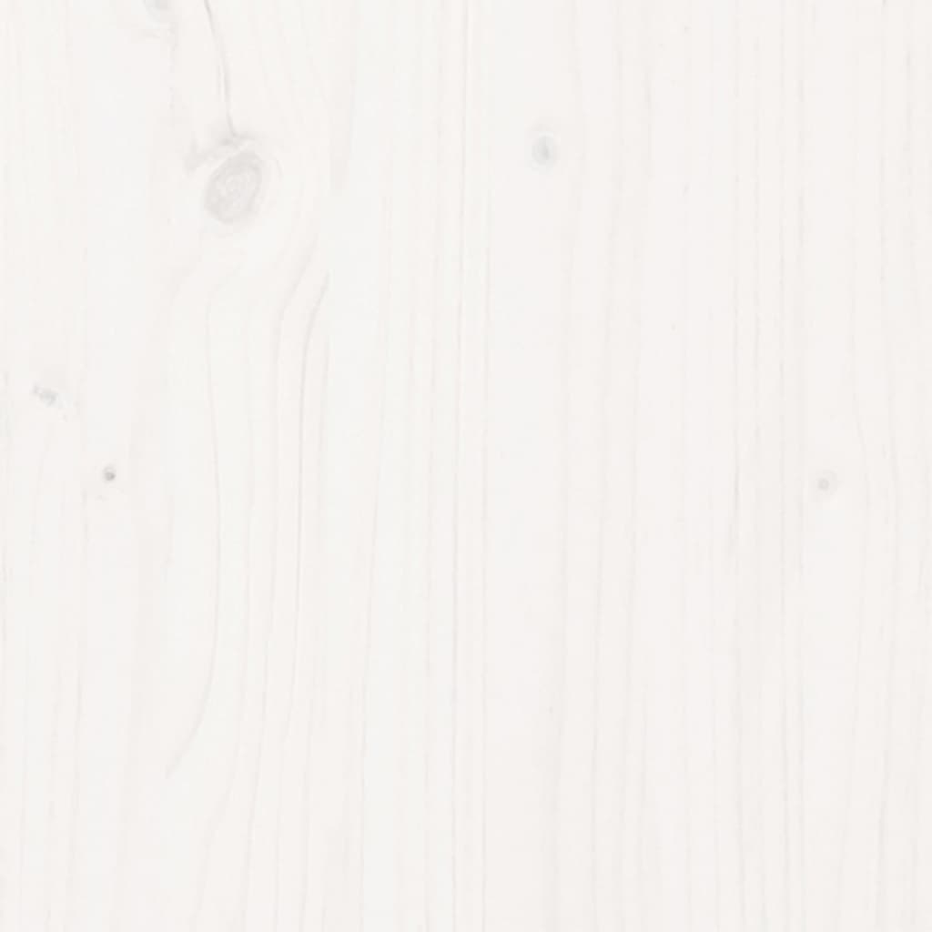 Skänk Vit 111x34x60 cm massiv furu