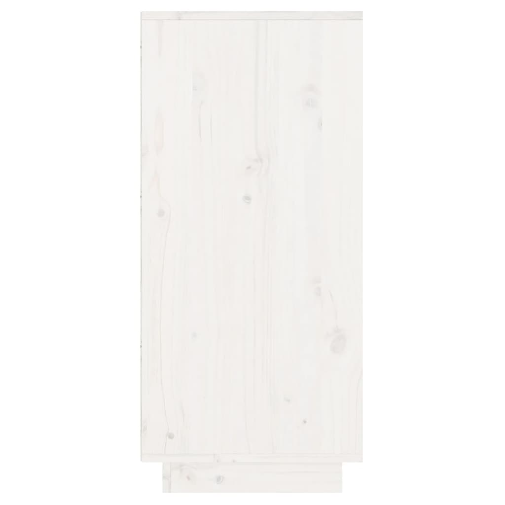 Avlastningsbord Konsollbord Vit 60x34x75 cm massiv furu