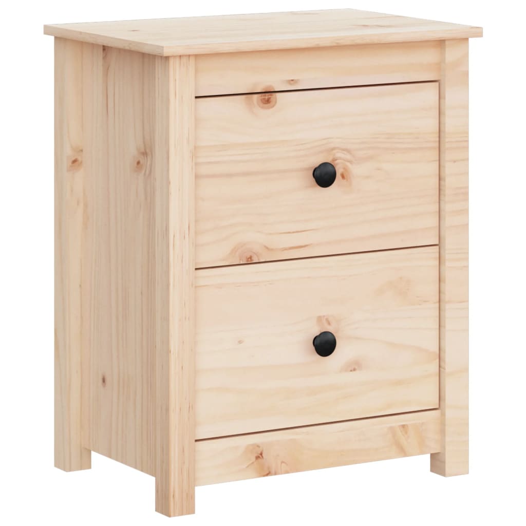 Sängbord 2 st 50x35x61,5 cm massiv furu