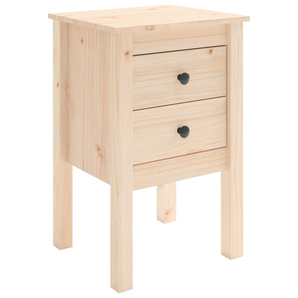 Sängbord 2 st 40x35x61,5 cm massiv furu