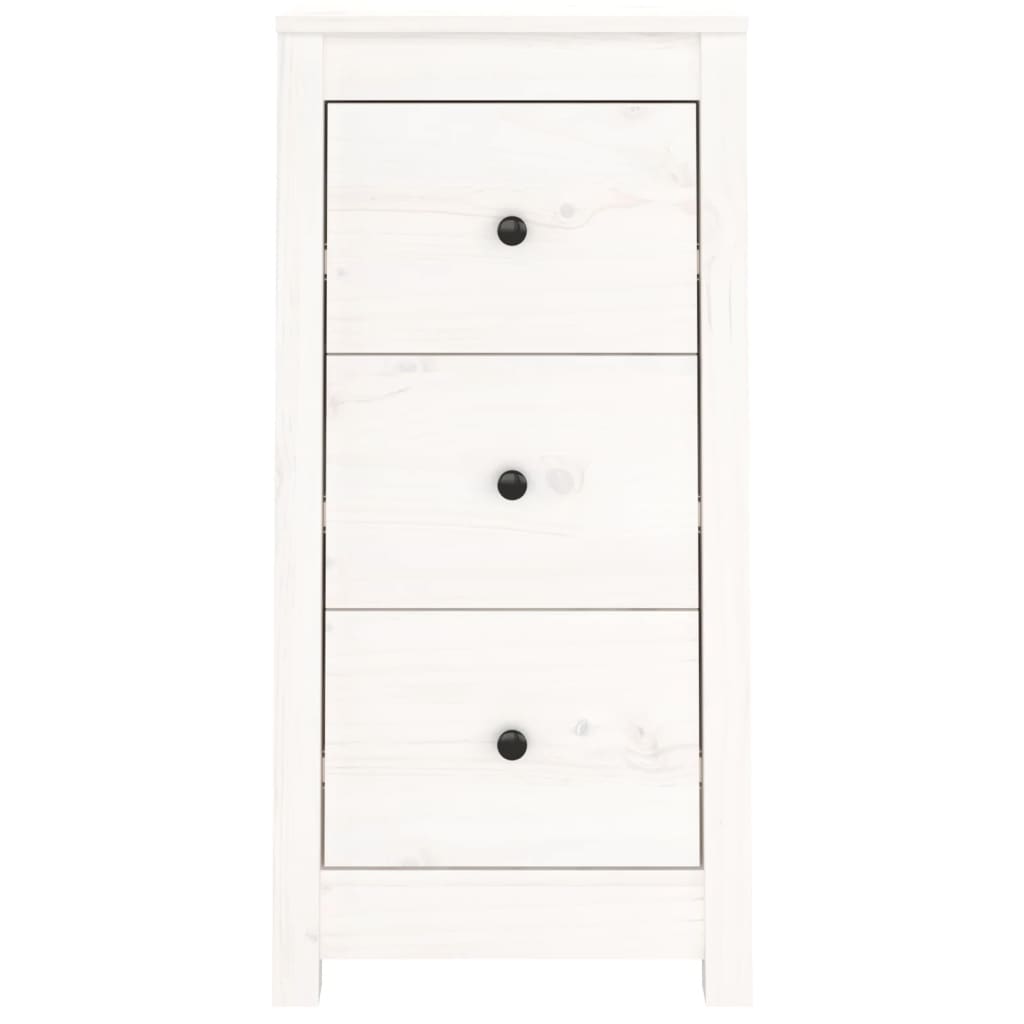 Skänk Vit 40x35x80 cm massiv furu