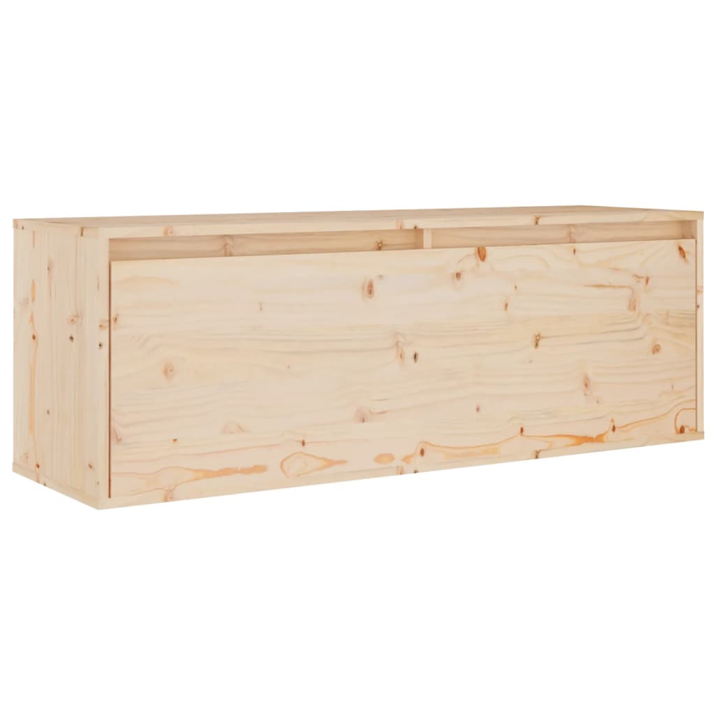 Tv-bänk 3 st massiv furu