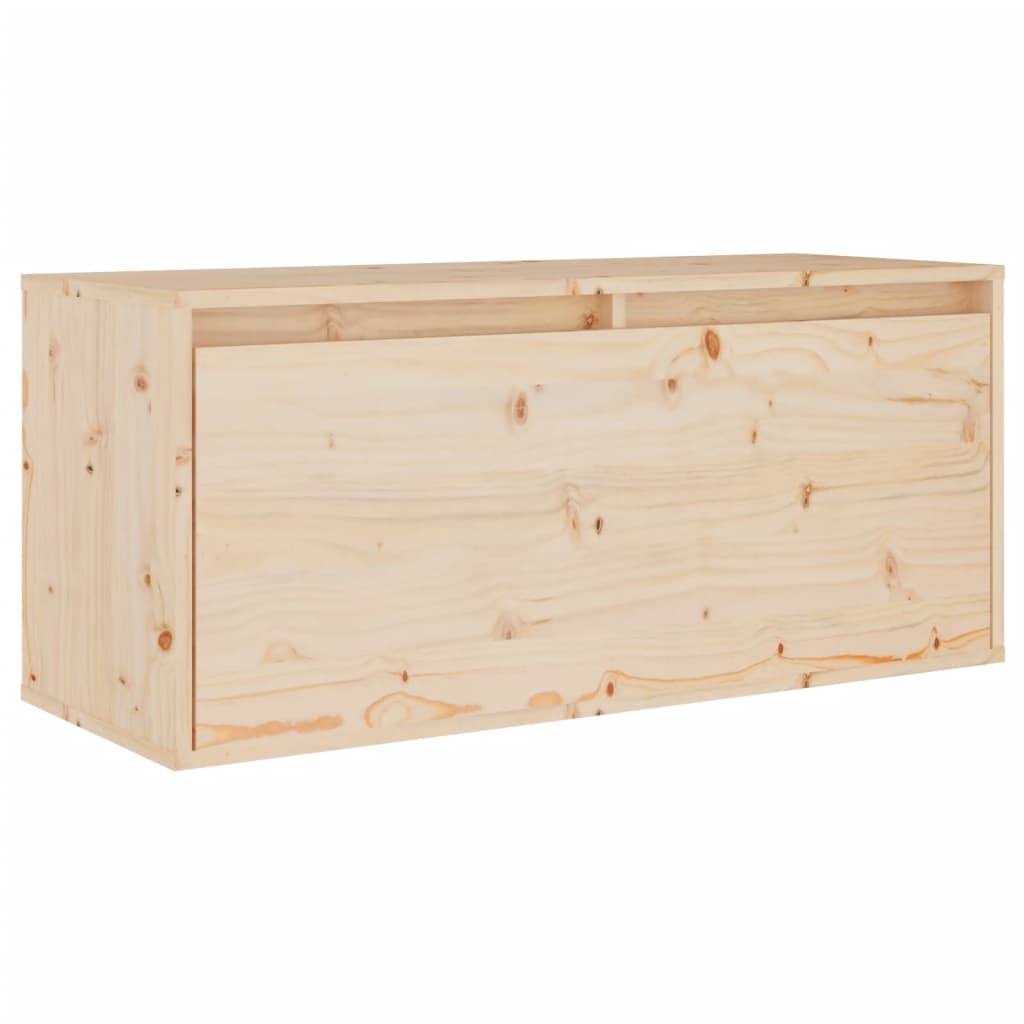 Tv-bänk 4 st massiv furu