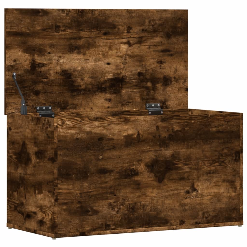 Förvaringskista Rökfärgad Ek 84x42x46 cm