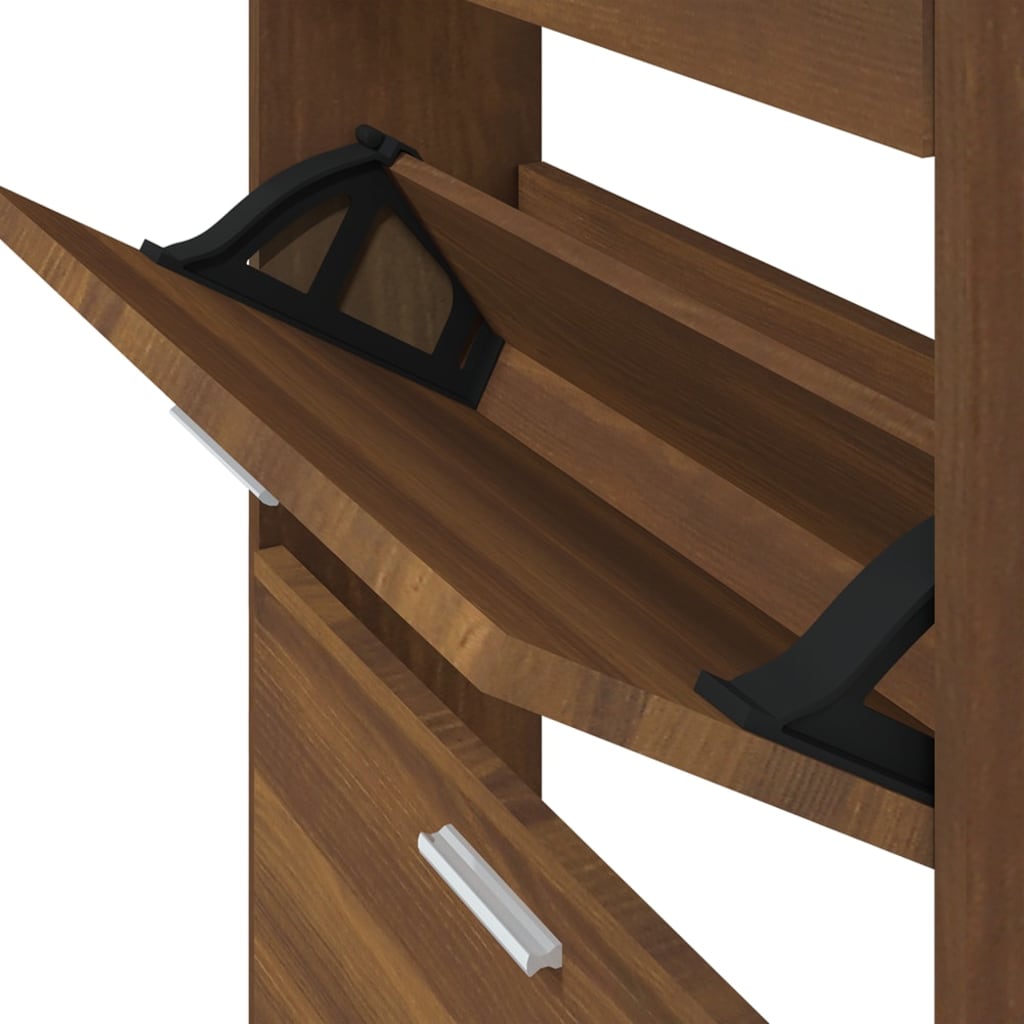 Skoställ Brun Ek 59x17x108 cm