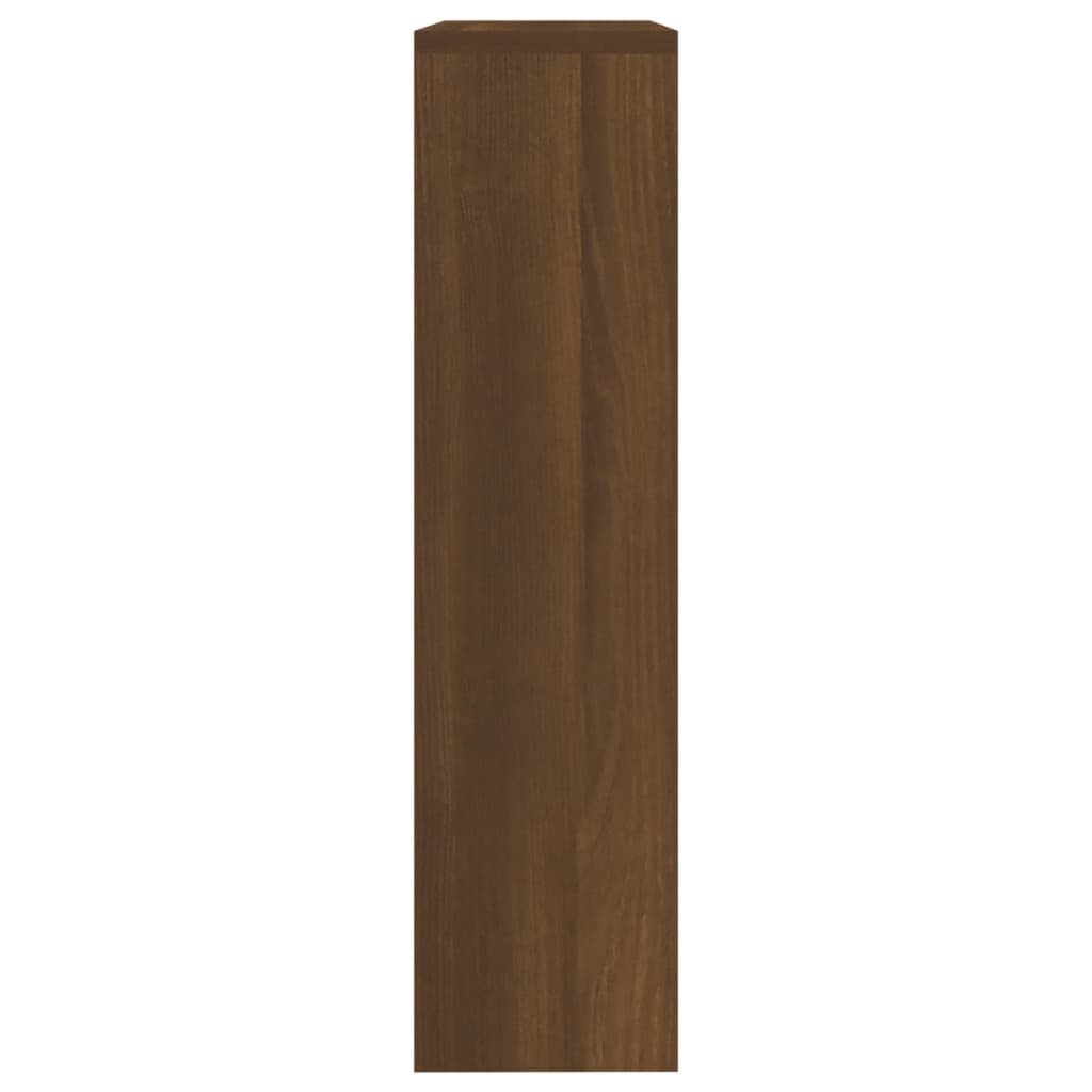 Skoställ Brun Ek Skoskåp med 2 skåp 63x17x67 cm