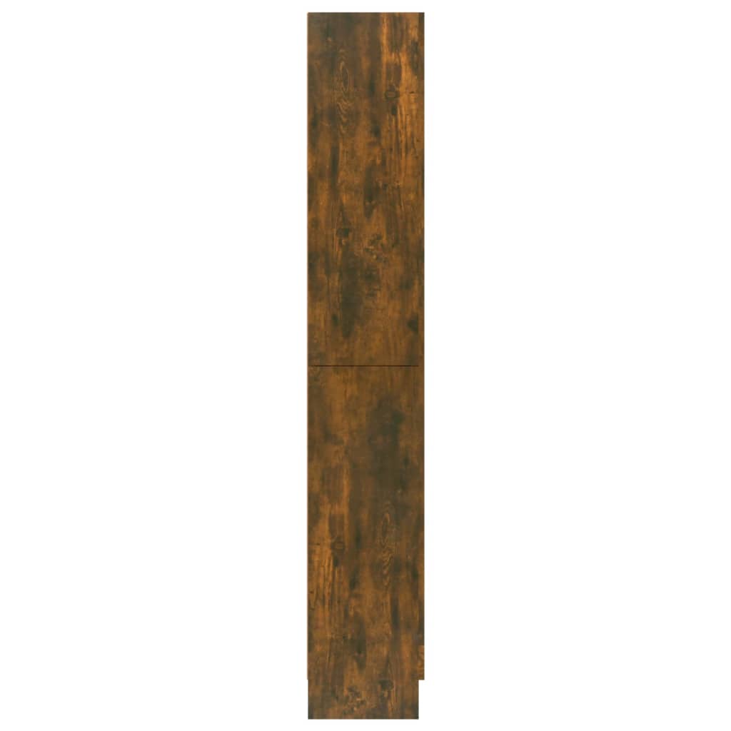 Vitrinskåp Rökfärgad Ek 82,5x30,5x185,5 cm