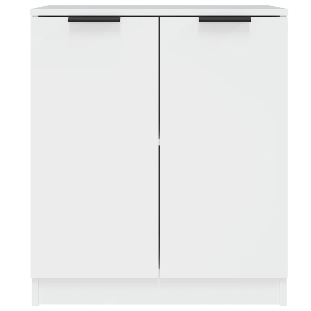 Skåp vit 60x30x70 cm konstruerat trä