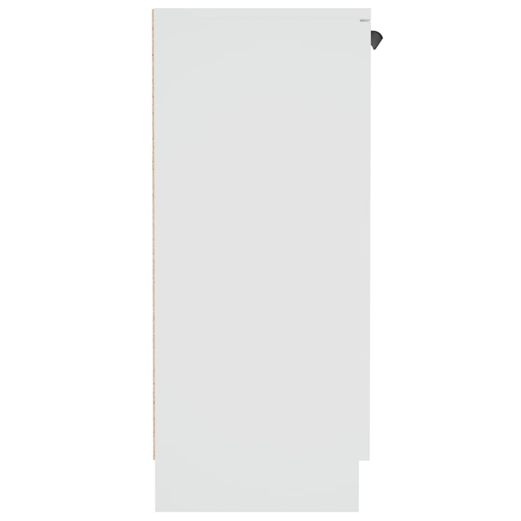 Skåp vit 60x30x70 cm konstruerat trä
