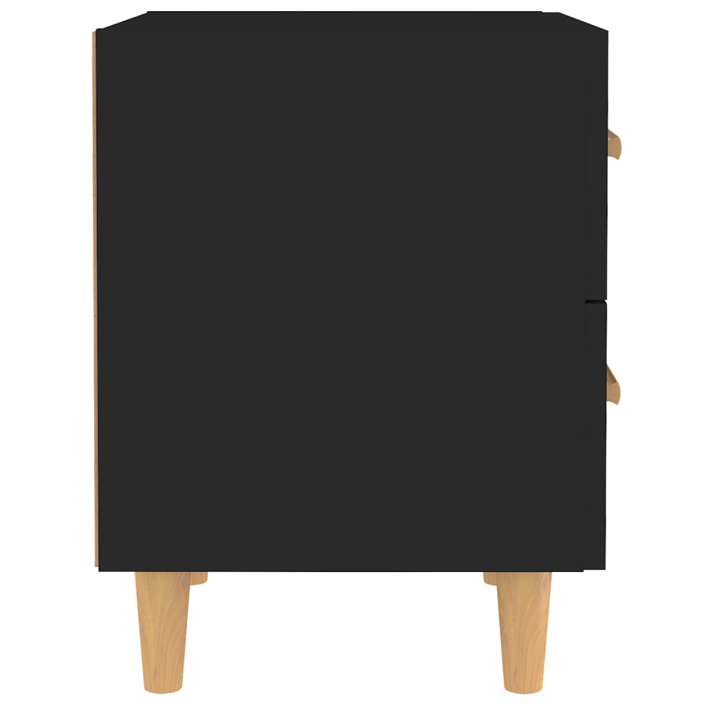 Sängbord 2 st svart 40x35x47,5 cm