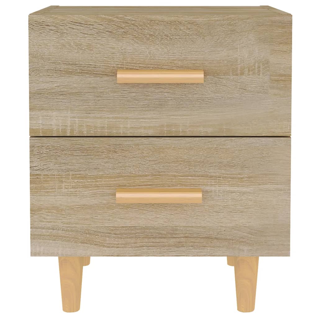 Sängbord 2 st sonoma-ek 40x35x47,5 cm