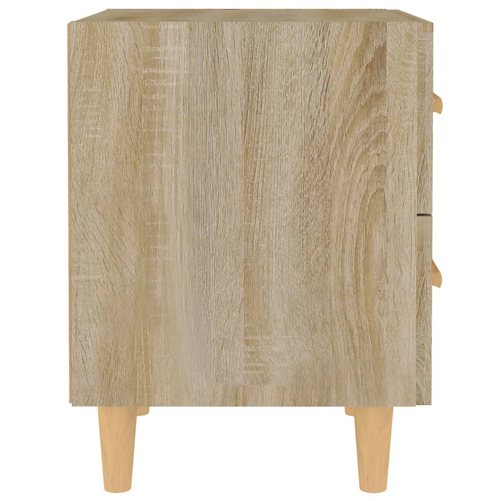 Sängbord 2 st sonoma-ek 40x35x47,5 cm