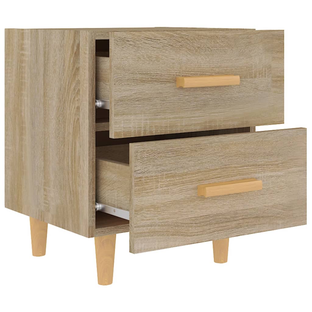 Sängbord 2 st sonoma-ek 40x35x47,5 cm