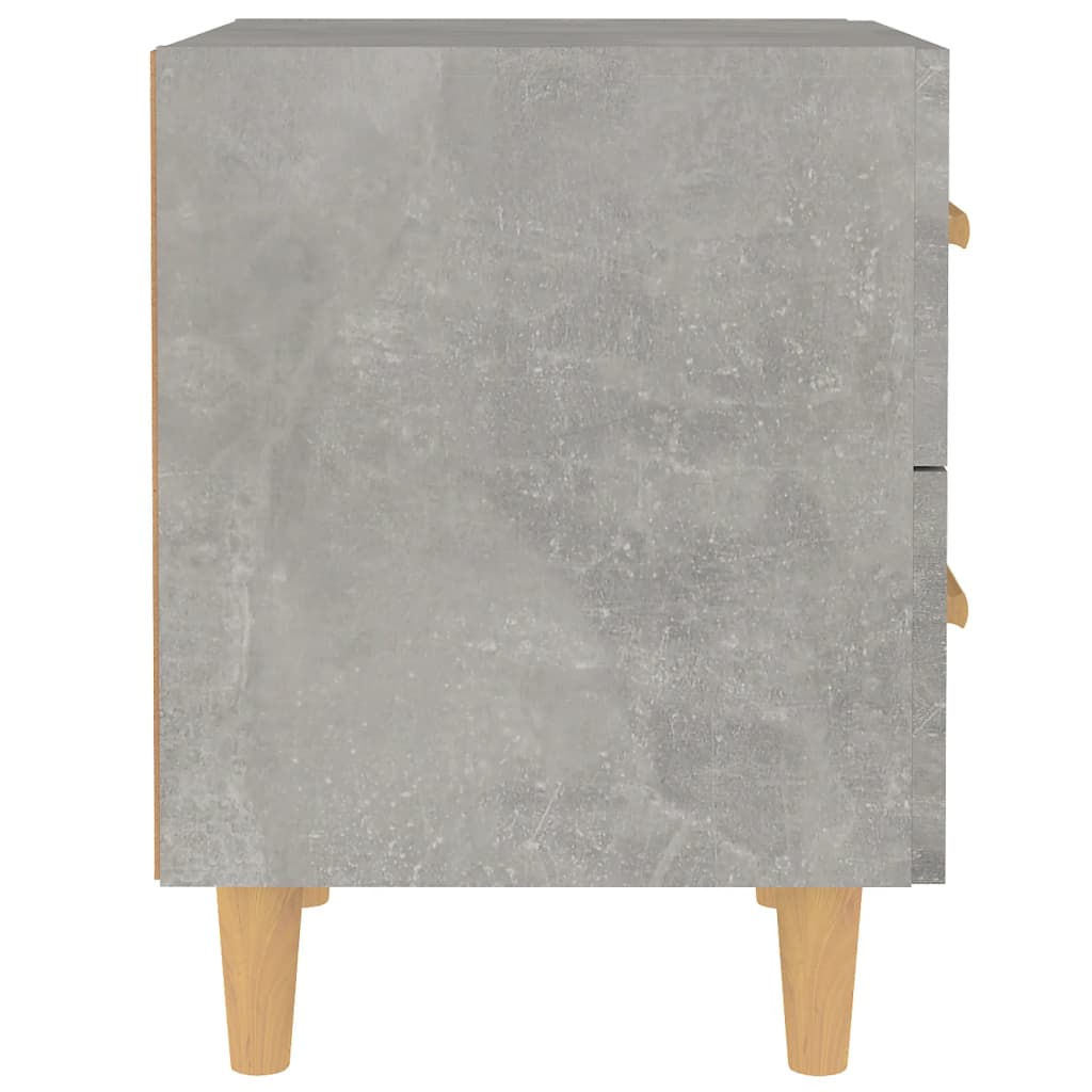 Sängbord 2 st betonggrå 40x35x47,5 cm
