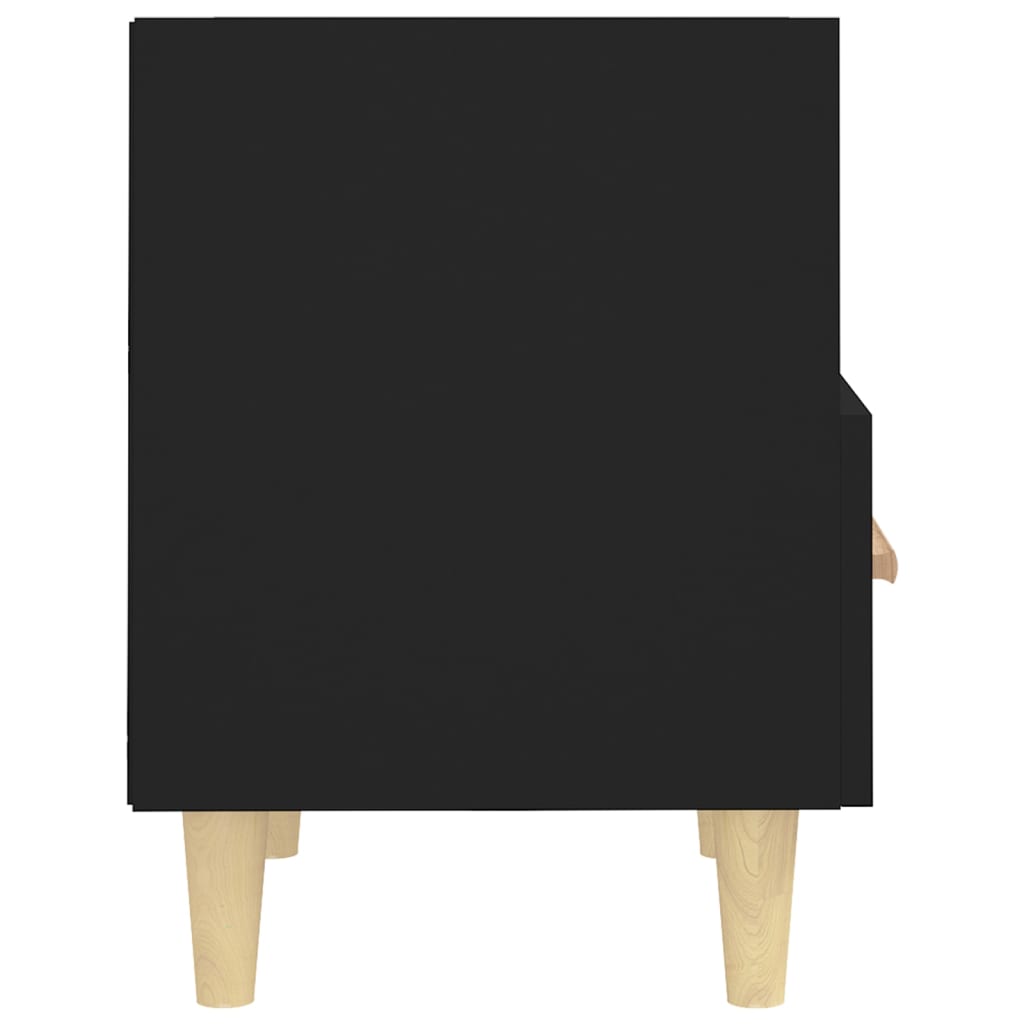 Sängbord 2 st svart 40x35x47 cm