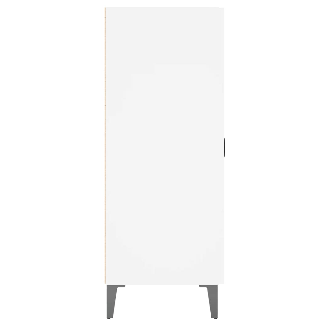 Skåp vit 69,5x34x90 cm konstruerat trä