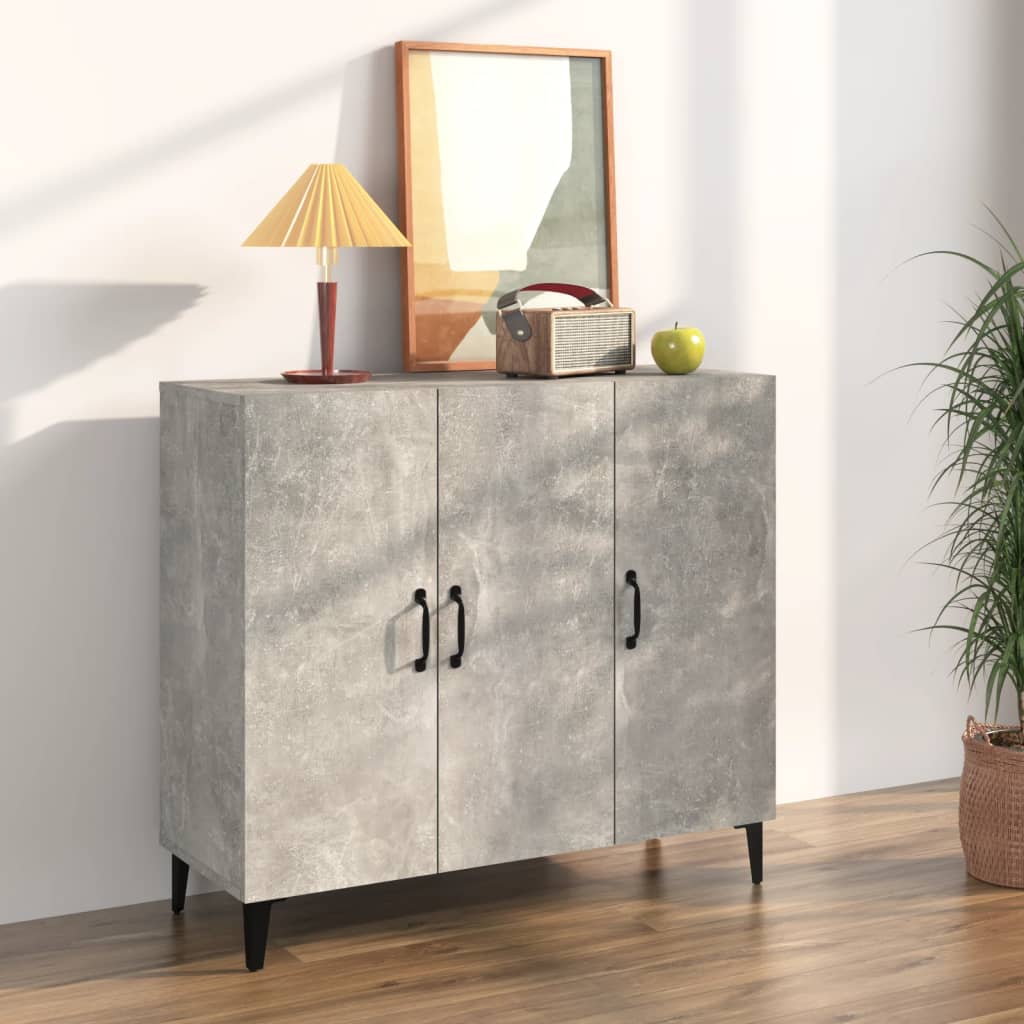 Byrå Betonggrå 90x34x80 cm