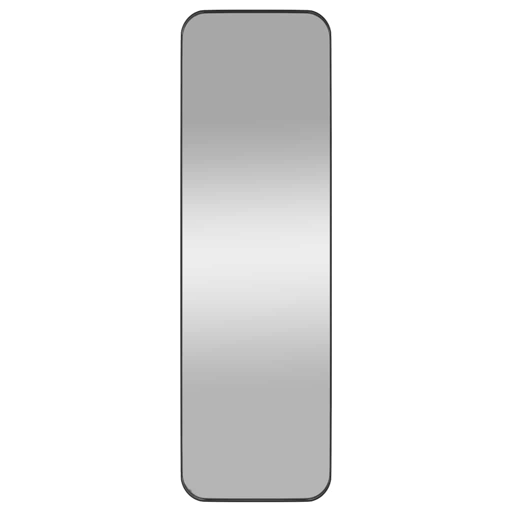 Väggspegel Svart 30x100 cm rektangulär