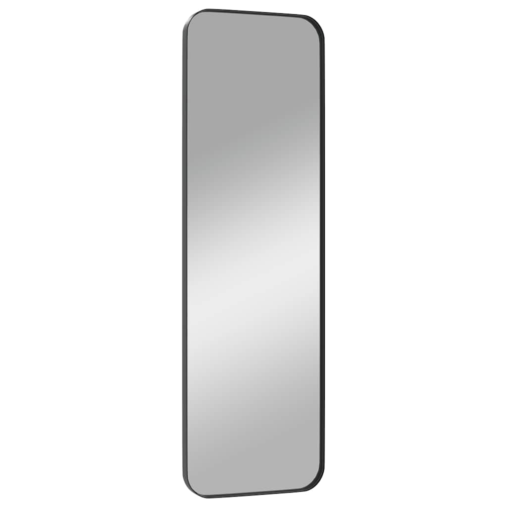 Väggspegel Svart 30x100 cm rektangulär