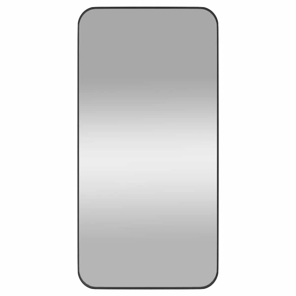 Väggspegel Svart 40x80 cm rektangulär