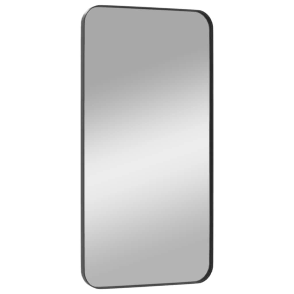 Väggspegel Svart 40x80 cm rektangulär