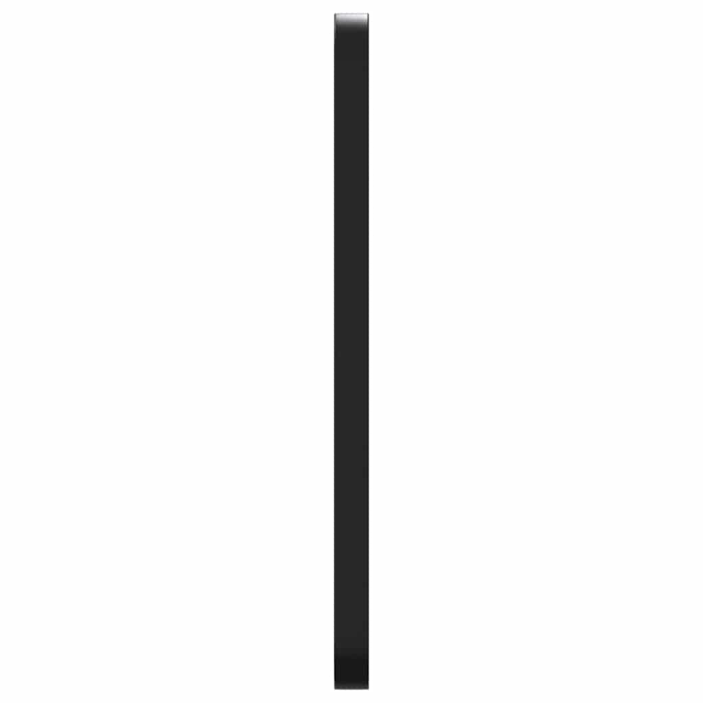 Väggspegel Svart 50x60 cm rektangulär