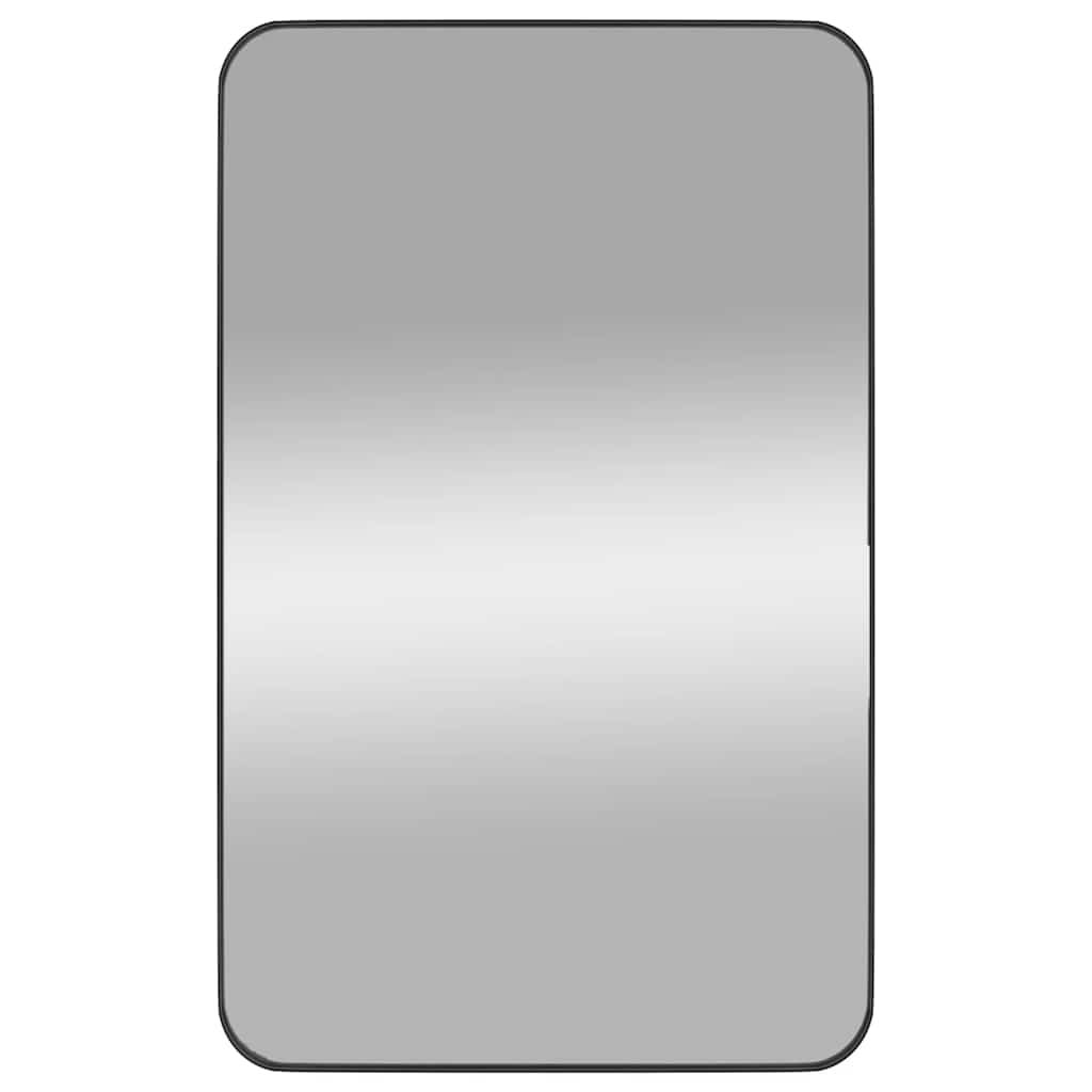 Väggspegel Svart 50x80 cm rektangulär